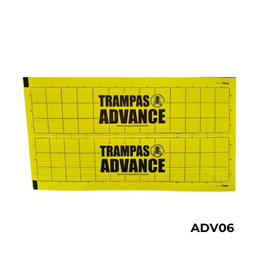 [ADV06] 924 AMARILLA DOBLE ADVANCE 24X43CM TRAMPA PEGAMENTO VOLADORES