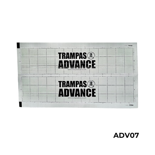 [ADV07] 924 NEGRA DOBLE ADVANCE 23X4CM TRAMPA PEGAMENTO VOLADORES