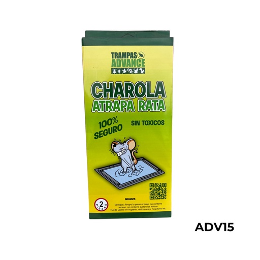 [ADV15] TRAMPA CHAROLA ATRAPA RATAS 1PAR